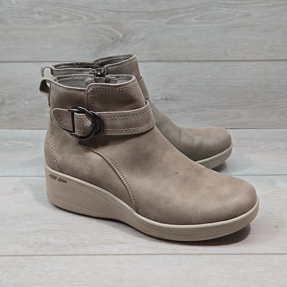 Skechers Womens Ankle Wedge Boots shoes sz 10
